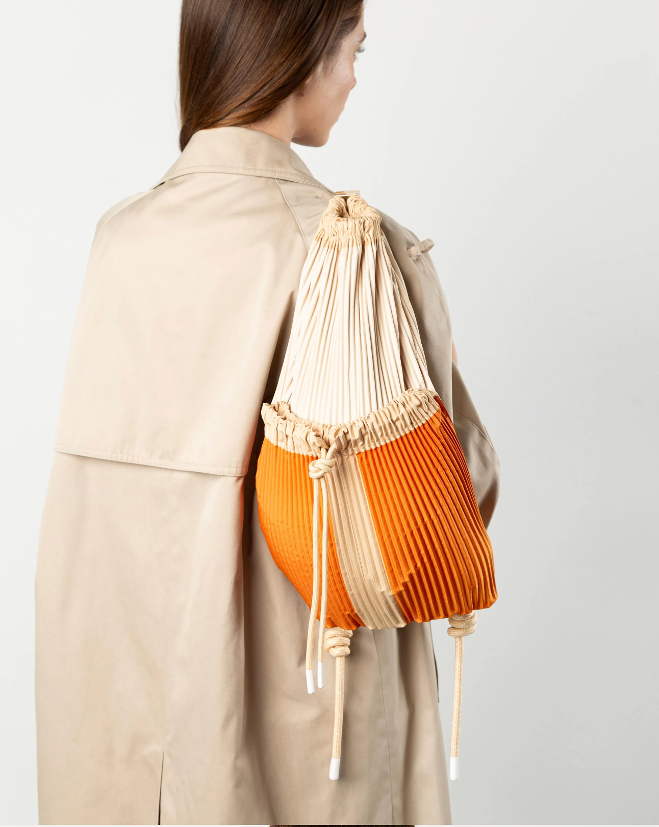 Multitudes Nanda lightweight drawstring backpack in recycled fabric