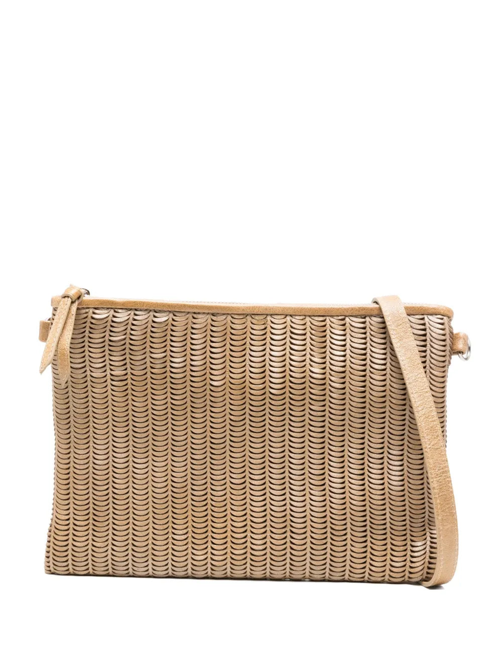 Luxury metallic gold leather clutch and shoulder bag Reptile’s House