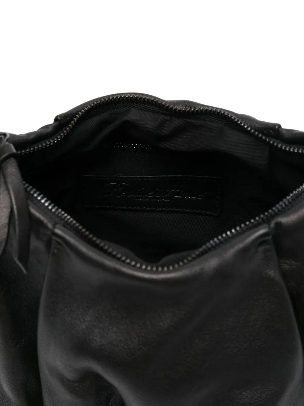 Reptile’s House H845 Nika black nappa leather shoulder bag with adjustable strap