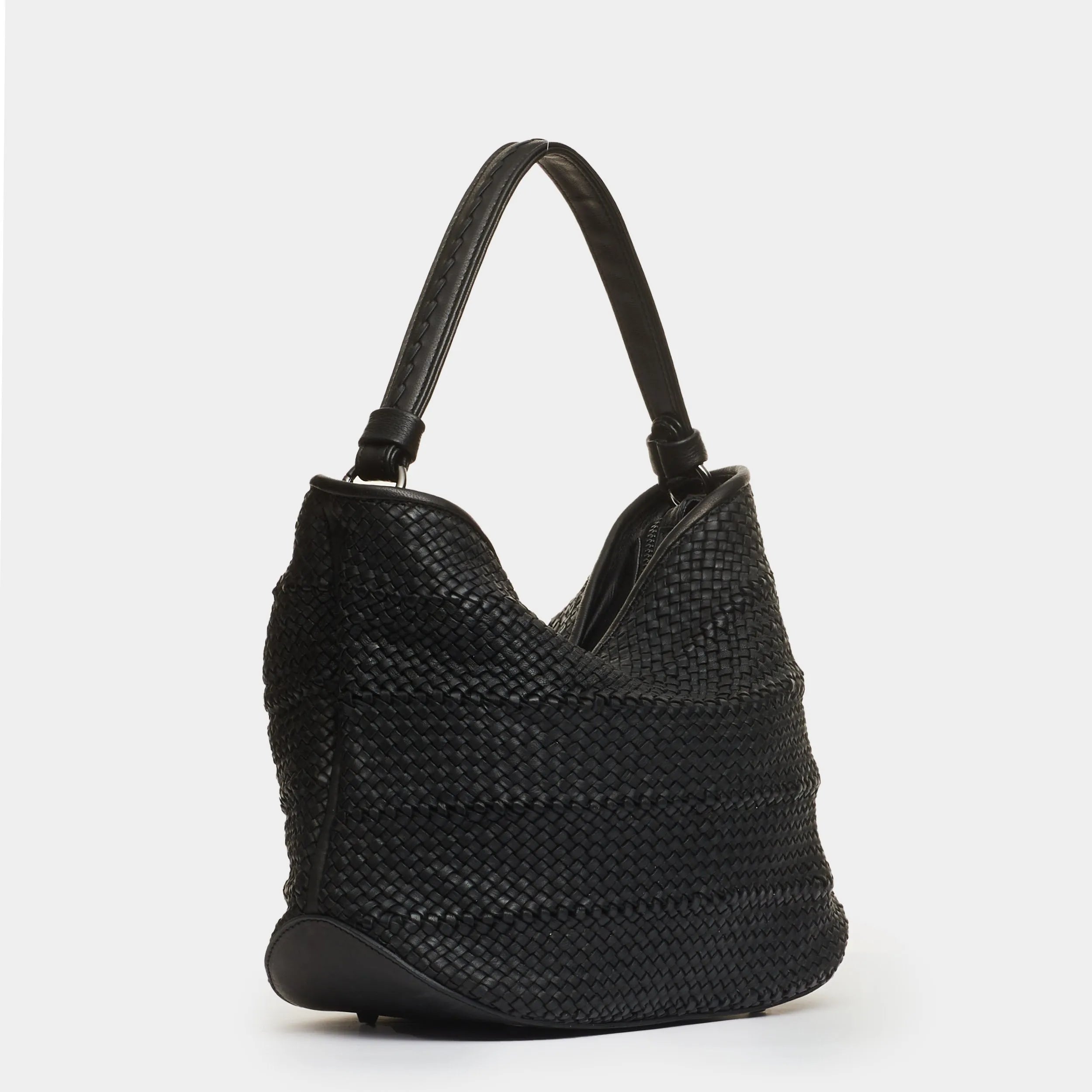 Reptile’s House SOUL black calfskin leather bag Hand Made in Italy