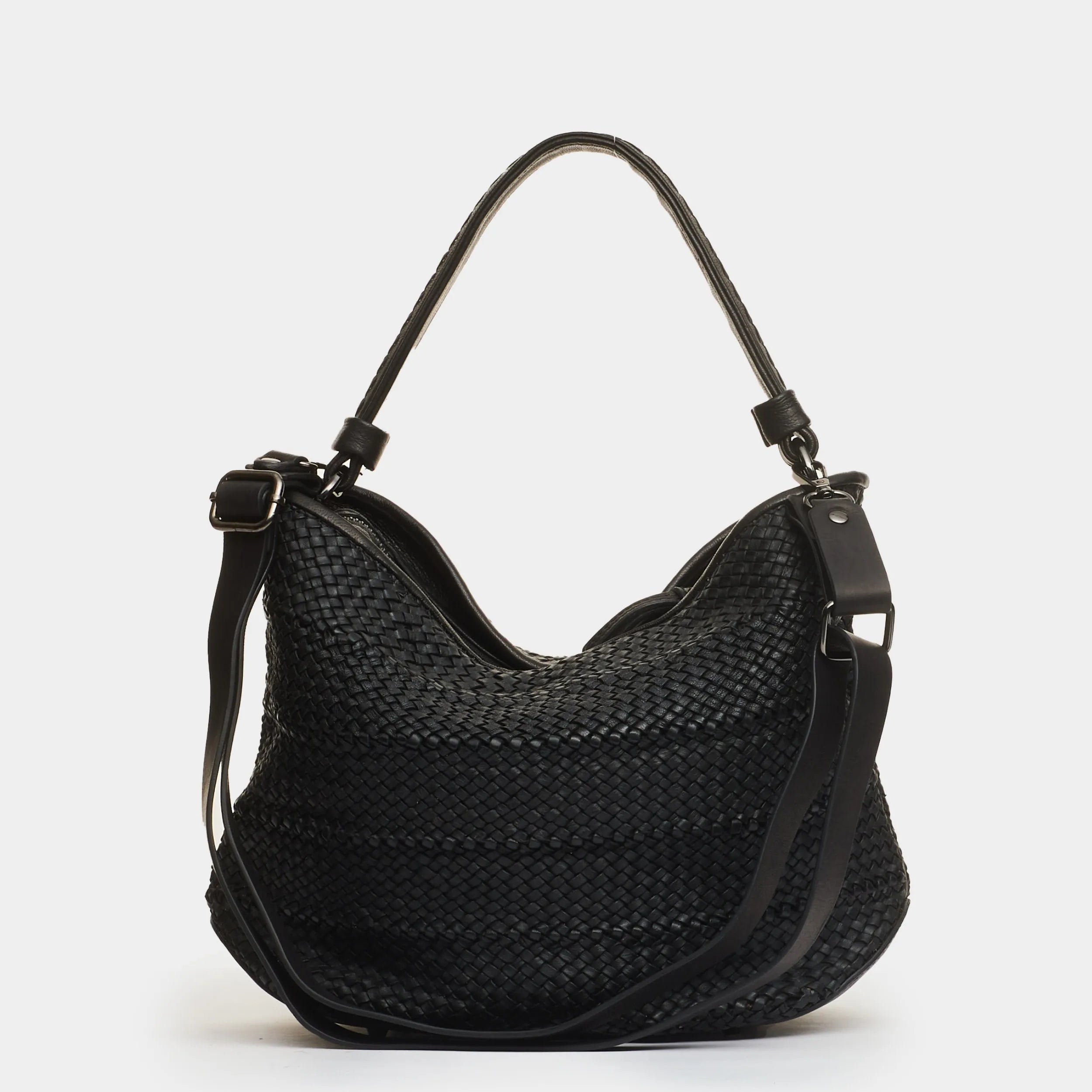 Reptile’s House SOUL black calfskin leather bag Hand Made in Italy
