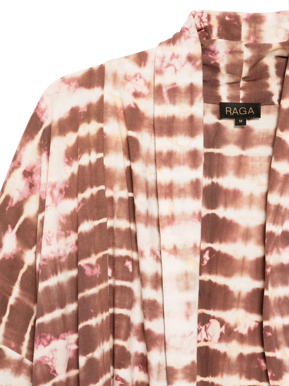 Shibori kimono-style jacket in cotton and modal with handmade artisanal dyeing