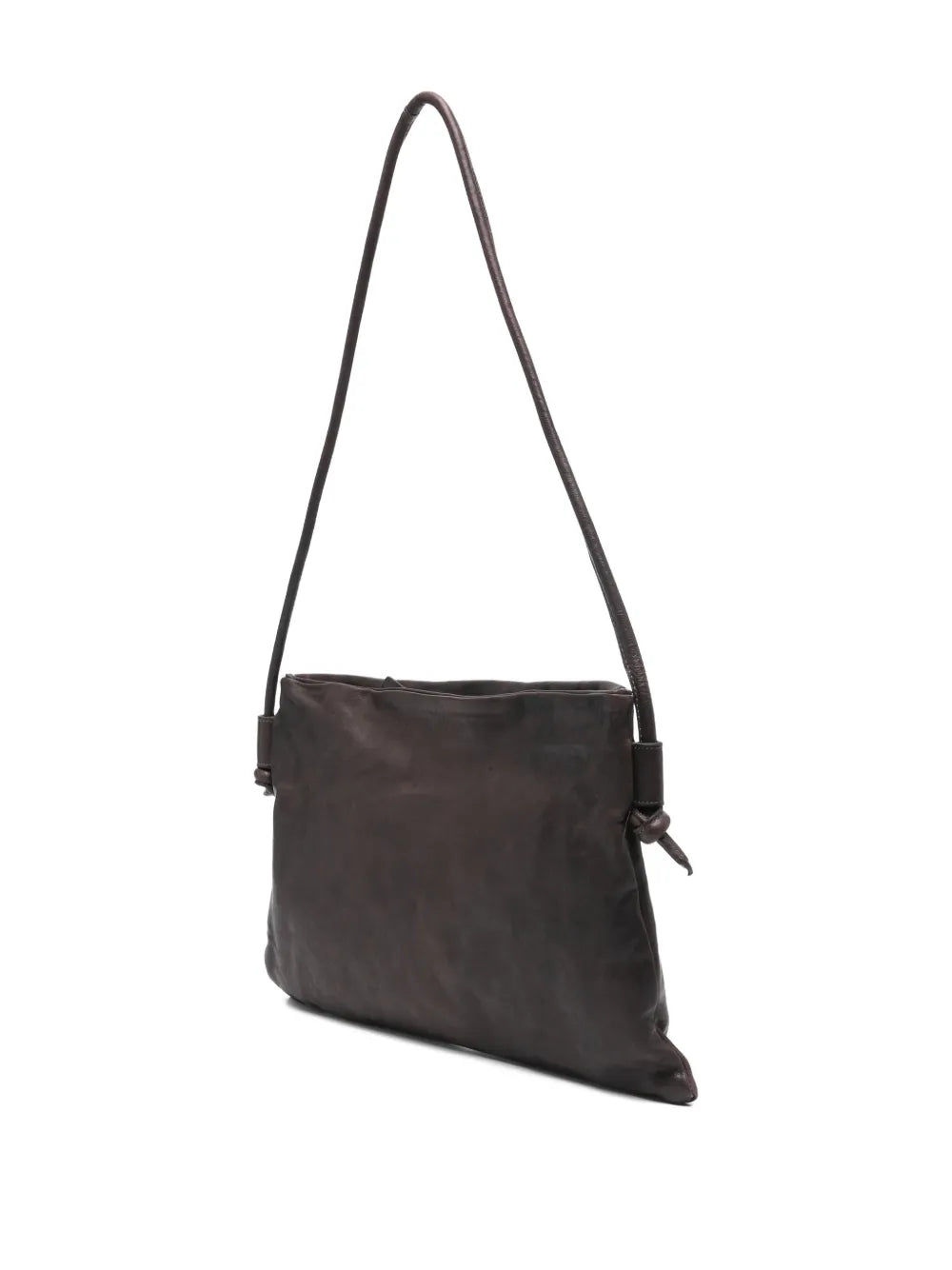 Sommet Frida leather bag in coffee brown with adjustable crossbody strap, medium casual handbag suitable for carrying smartphone and everyday essentials