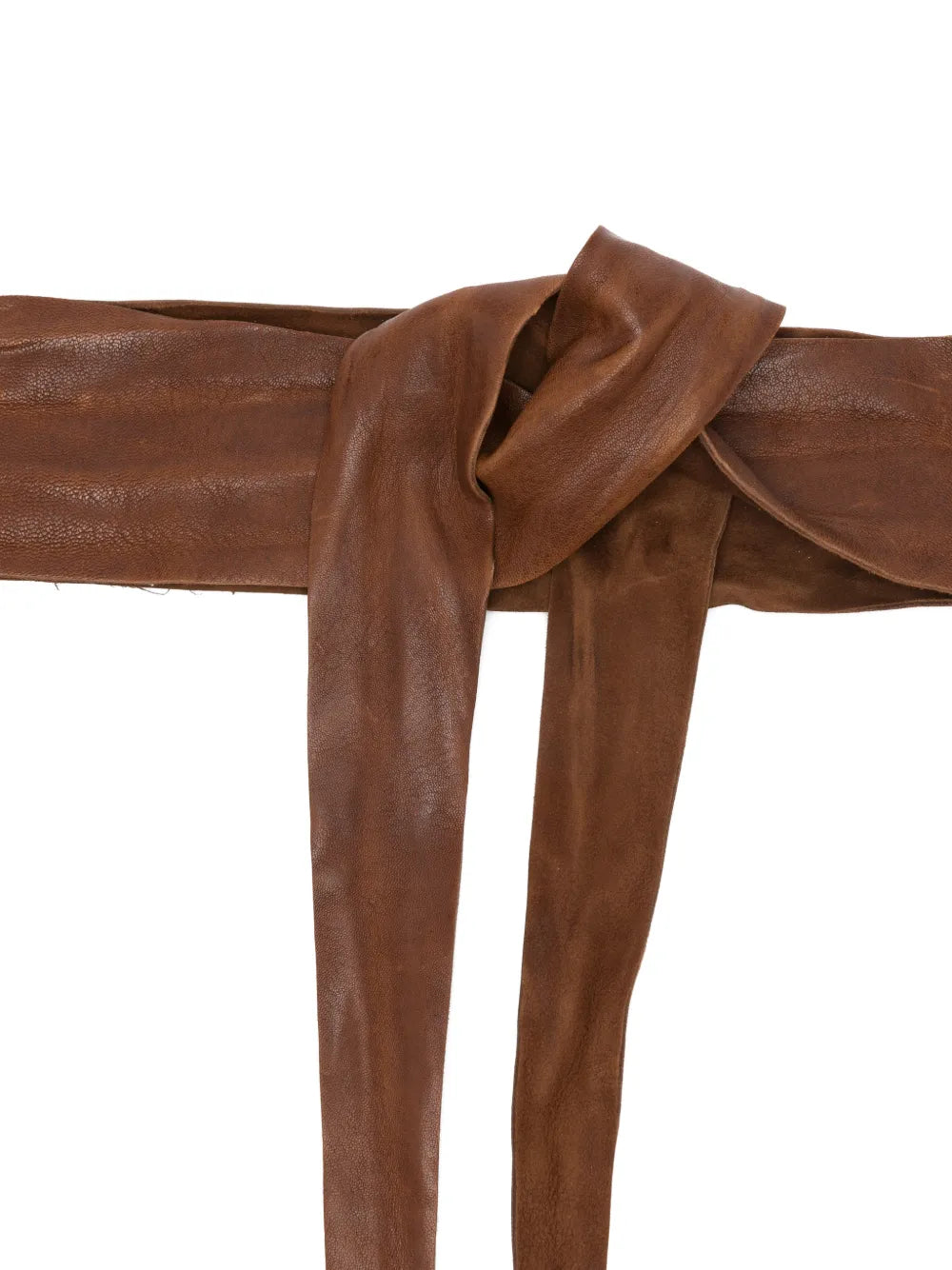 Sommet Lomme belt cacao brown vegetable tanned leather handcrafted waist accessory