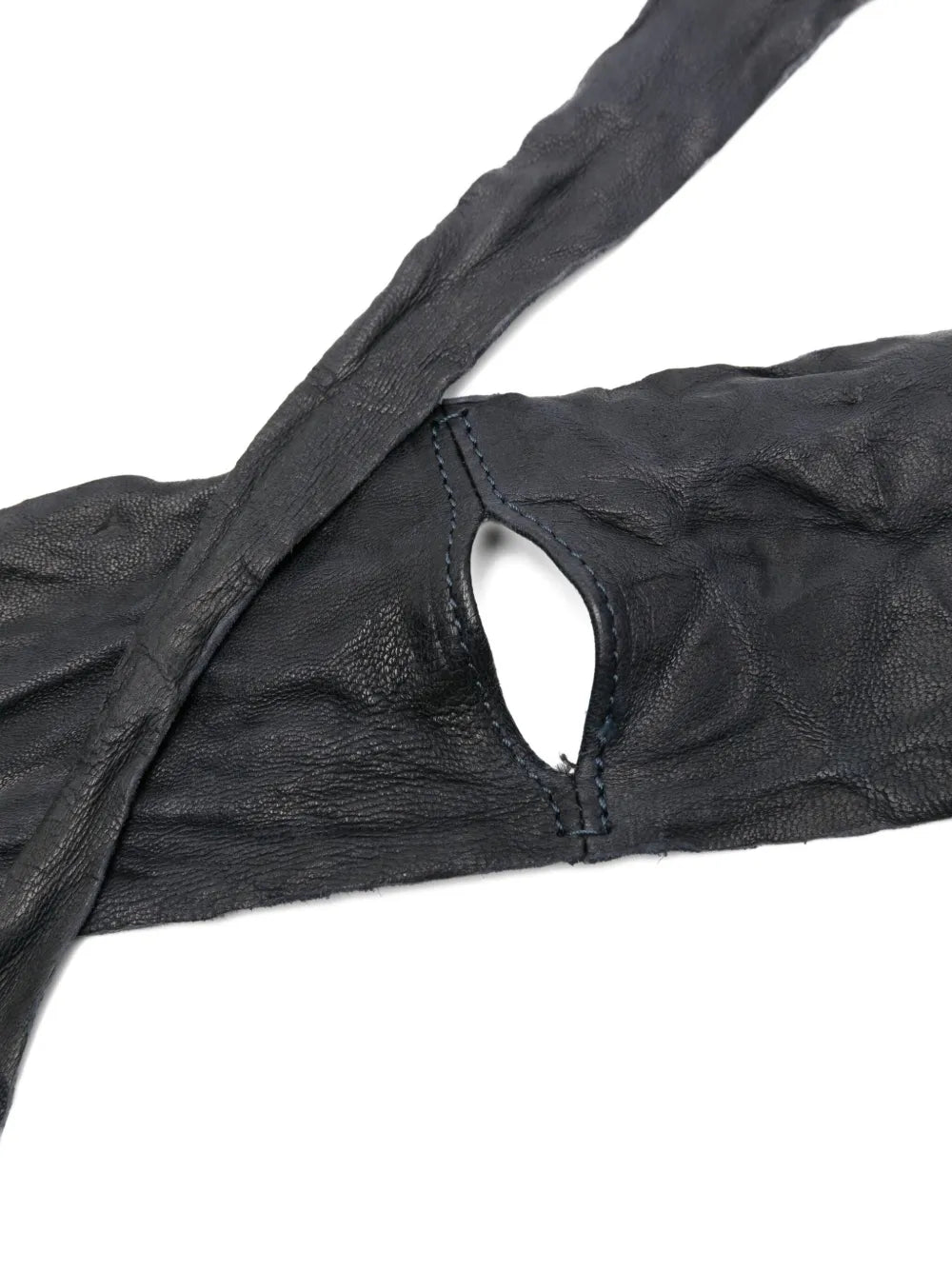 Sommet Lomme navy leather belt vegetable tanned handcrafted accessory