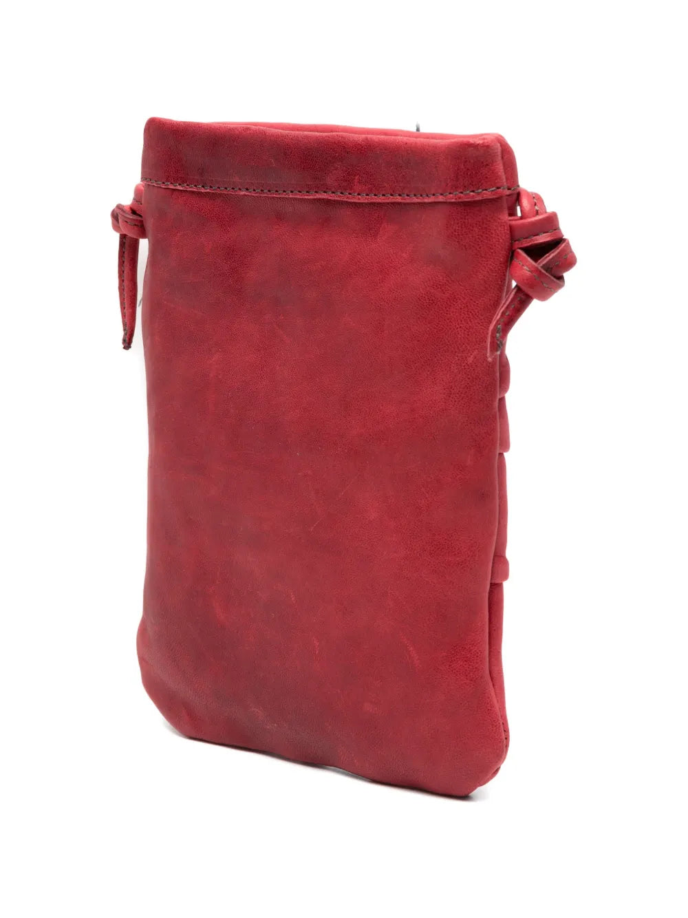 Sommet Paloma Plum bouganville leather crossbody bag with handcrafted origami folded texture, made in Italy.