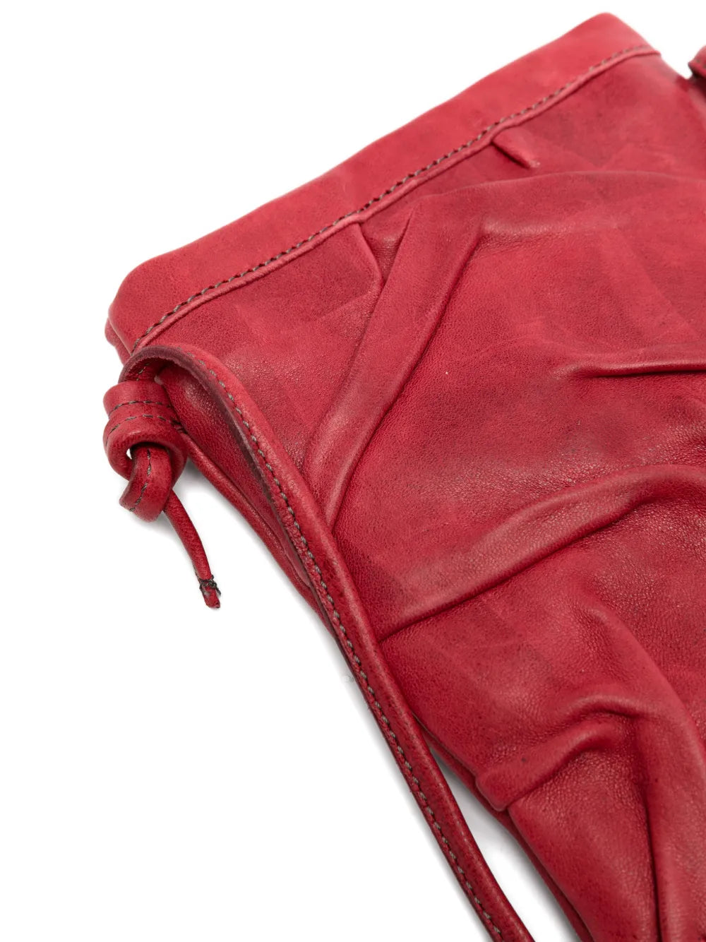 Sommet Paloma Plum bouganville leather crossbody bag with handcrafted origami folded texture, made in Italy.