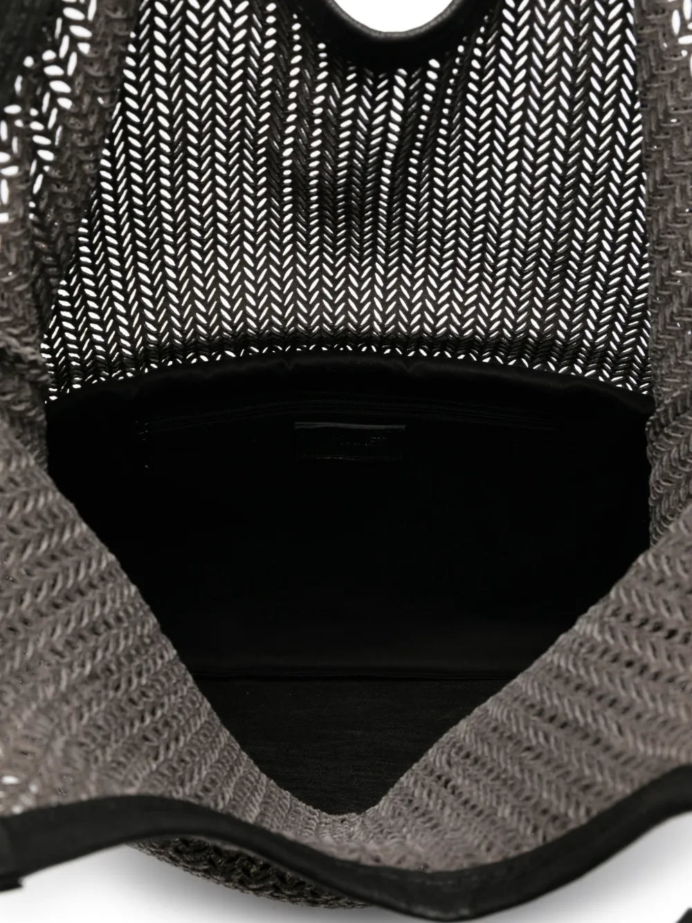 Sommet SIVIGLIA bronze and black perforated leather tote bag handmade in Italy with waxed finish and adjustable strap