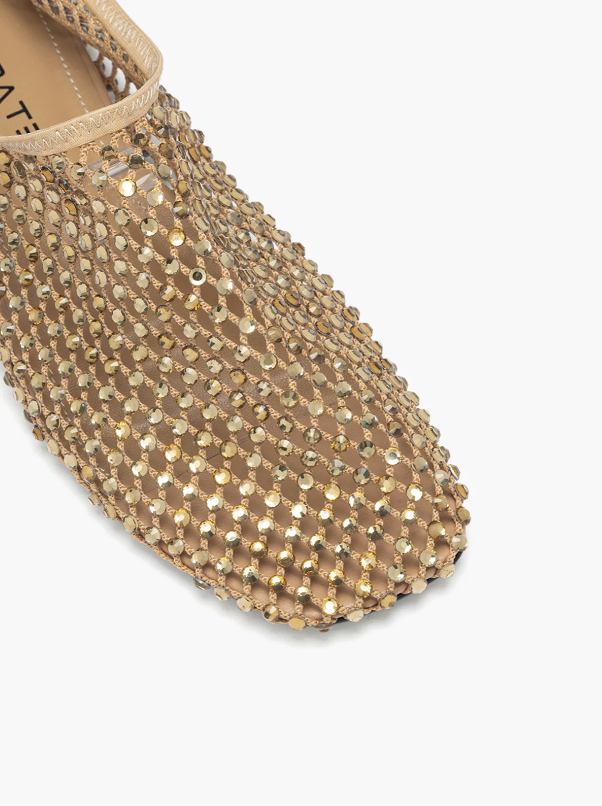 Strategia Bijoux strass ballet flat Sahara – side view
