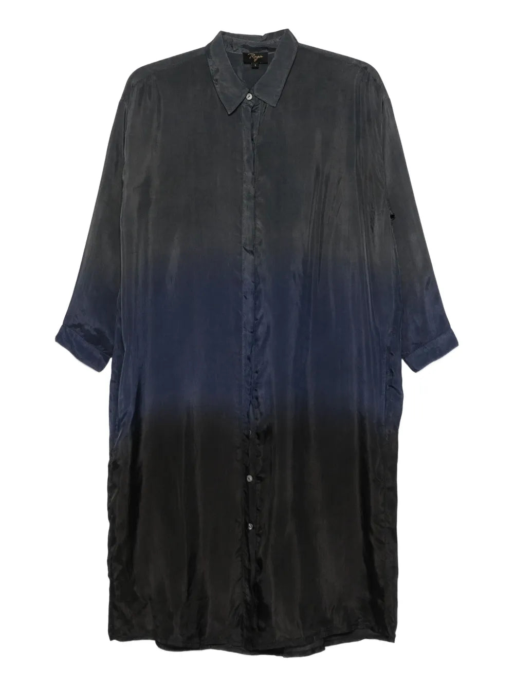 YAVÏ tie-dye shirt dress in navy and black 100% viscose
