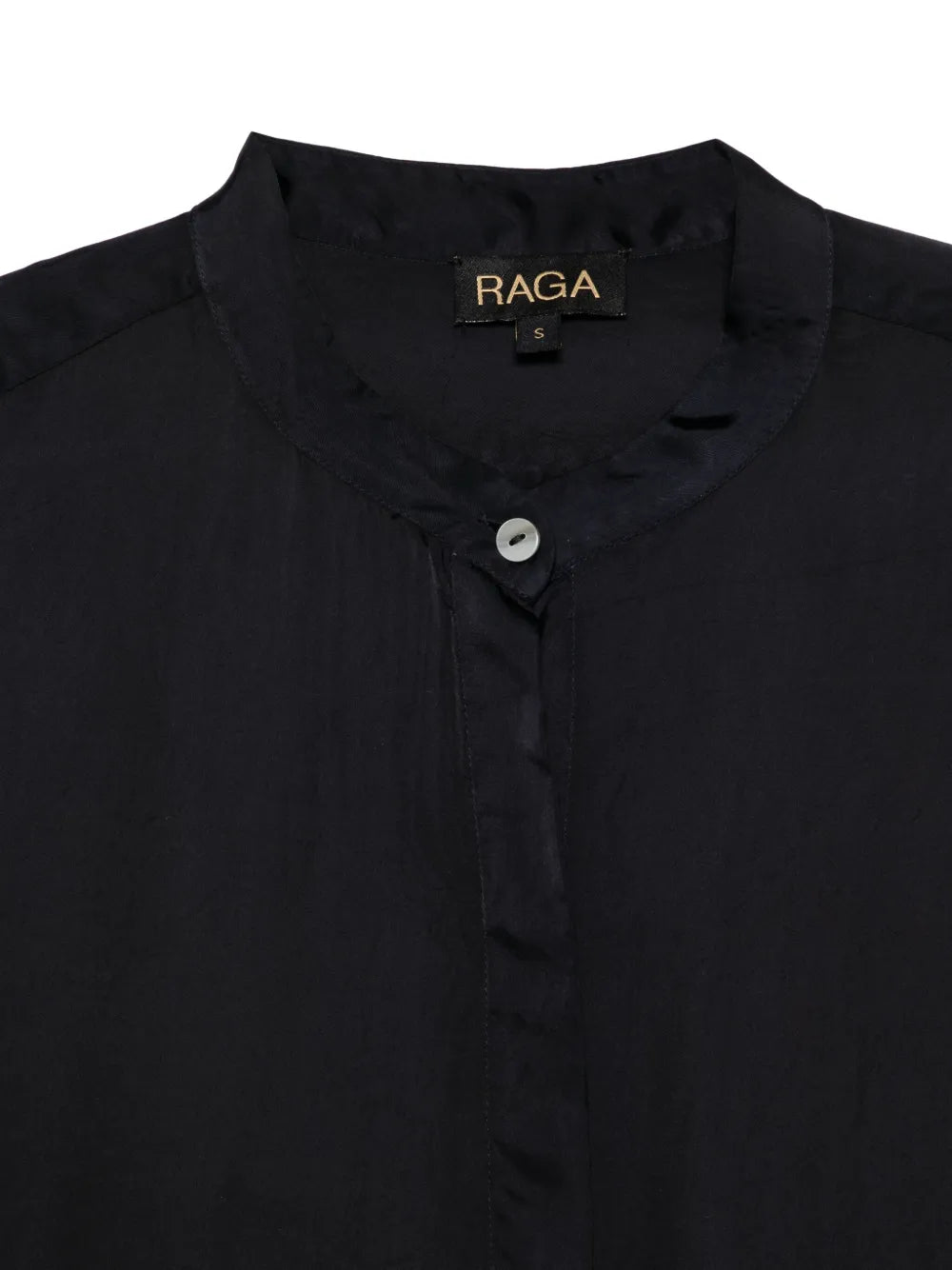 Yavï tie-dye shirt in 100% cupro with black and navy blue gradient