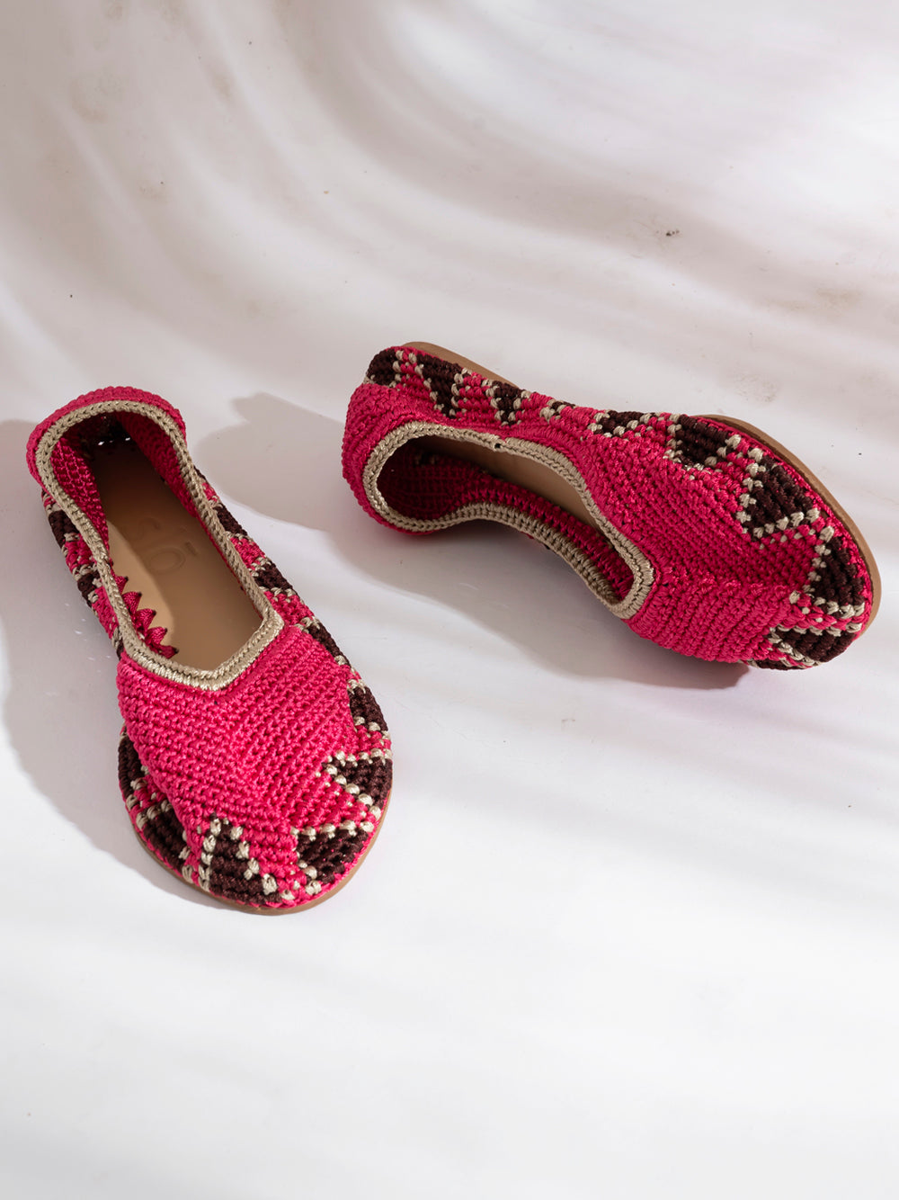 Crochet Ballerinas Dusty_Rose