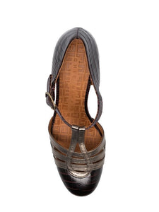 Zapato Tacón Granate - Plomo