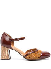 Load image into Gallery viewer, Brown Heeled Shoe - Cognac