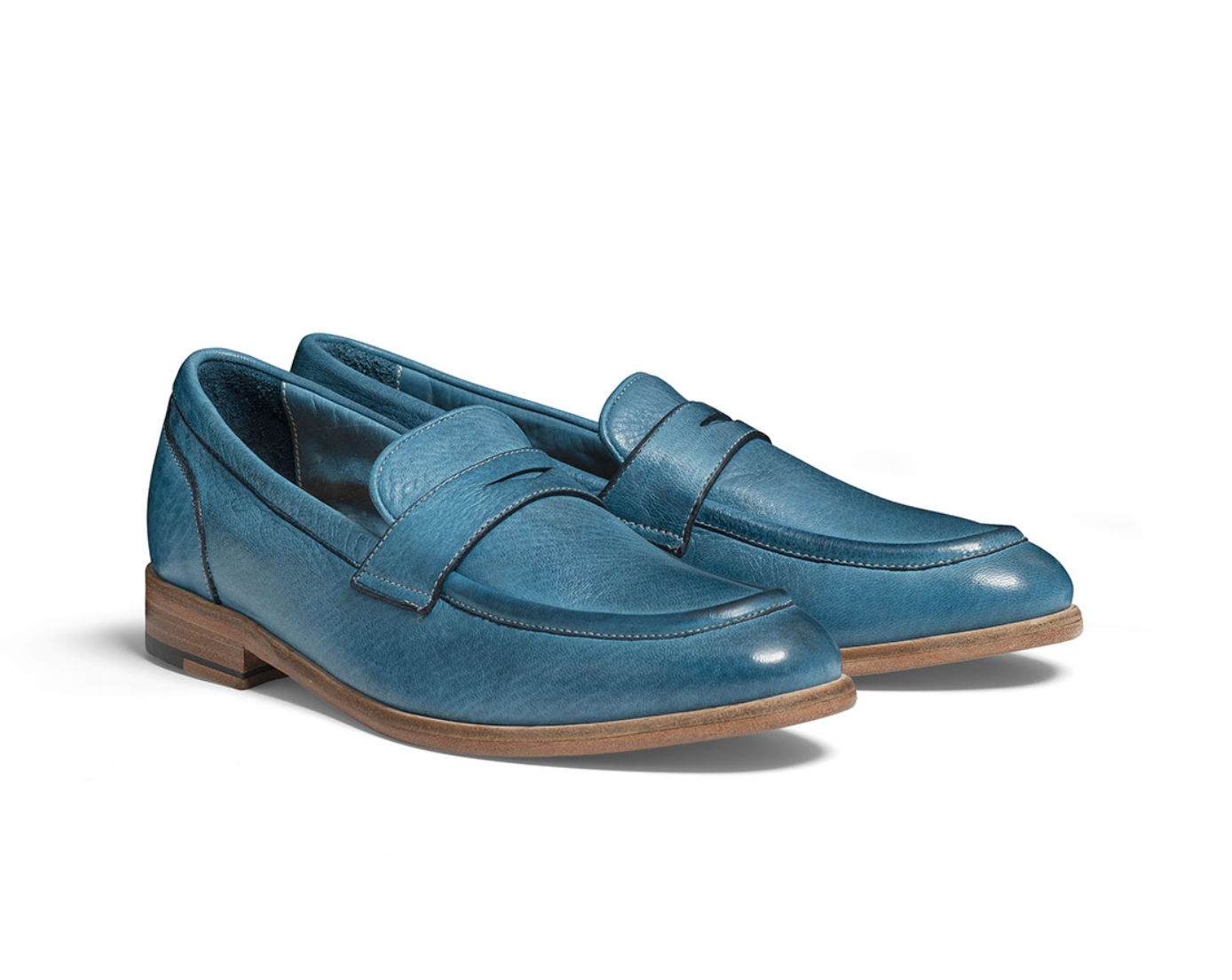 Mocasín Penny Aguamarina